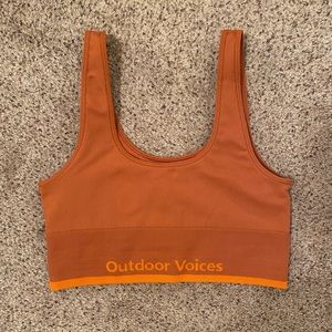 Outdoor Voices SeamlessRib Longline Bra